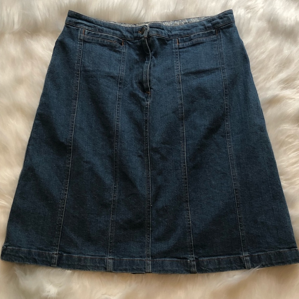 Jones Sport Stretch Denim Skirt Size 8